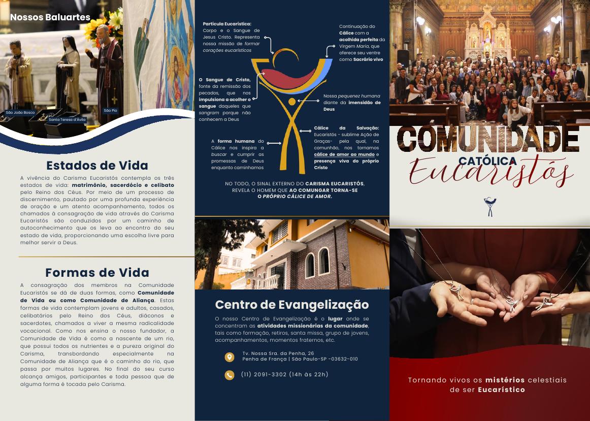 Flyer — face externa criado por Mari para a feira vocacional