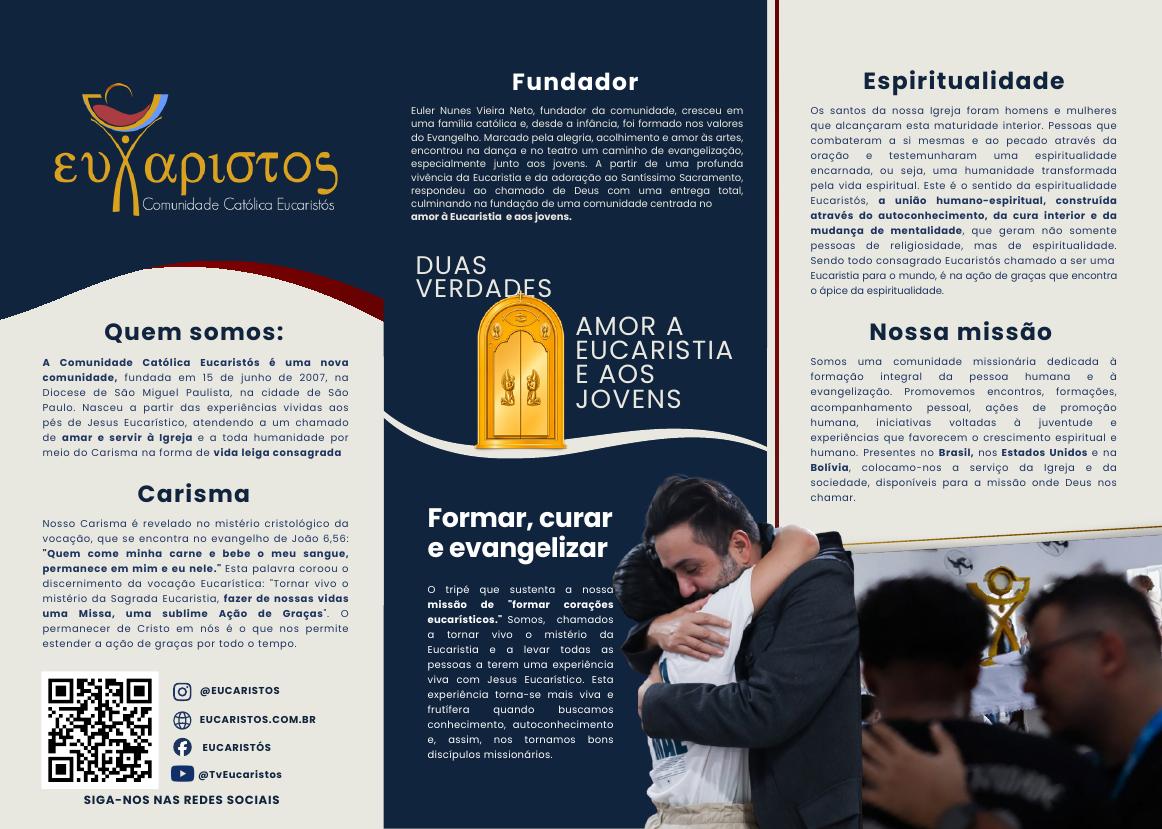 Flyer — face interna criado por Mari para a feira vocacional